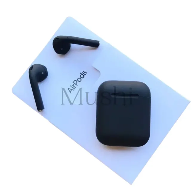 Black APPLE AIRPODS GENERATION 2 (HIGH COPY)