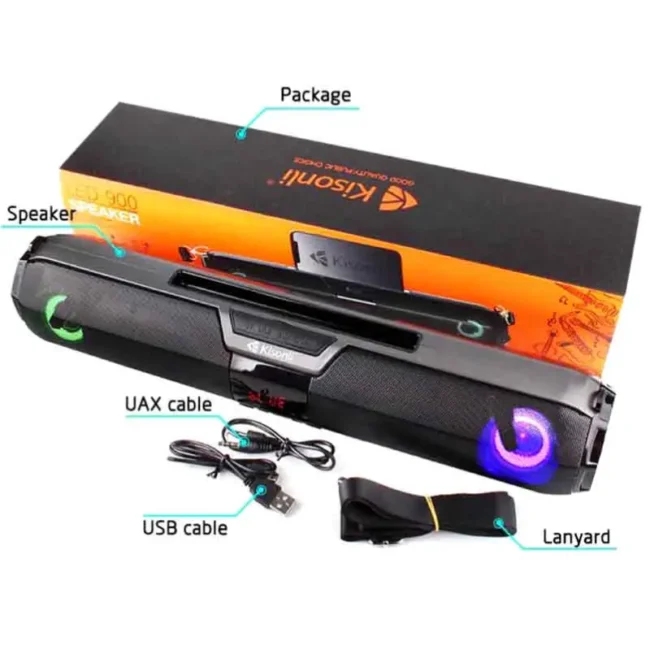 Kisonli LED-900 TWS Sound bar Bluetooth Speaker