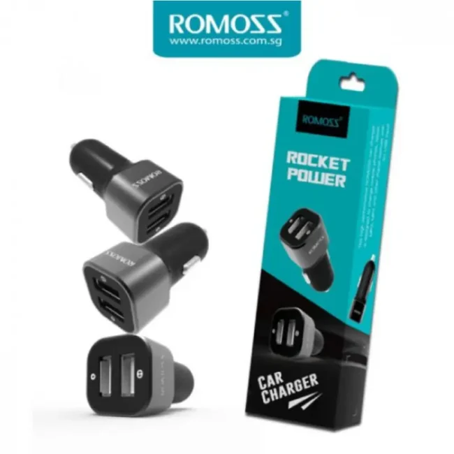 Romoss Car Charger Rocket Power 2USB 2.4A AM12