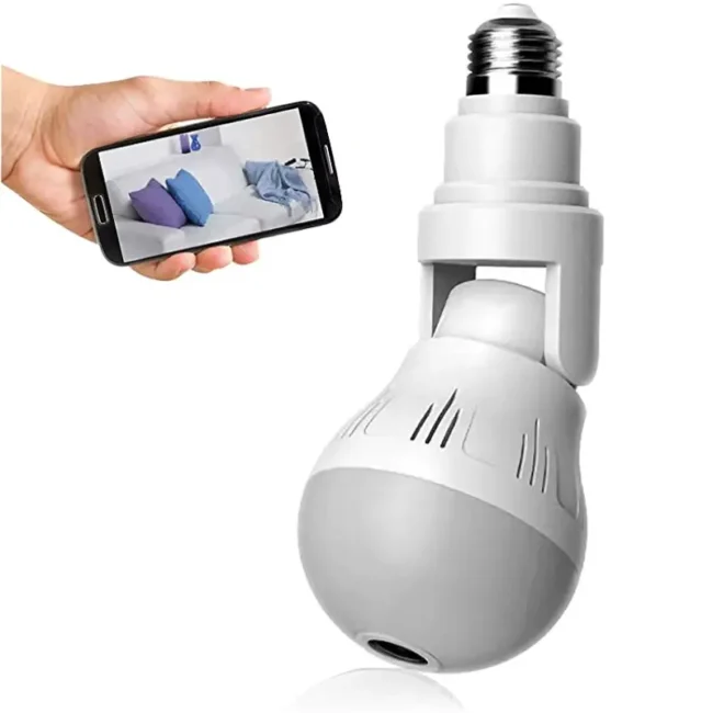 WiFi Bulb Camera HD Wireless 360 Degree Night Vision