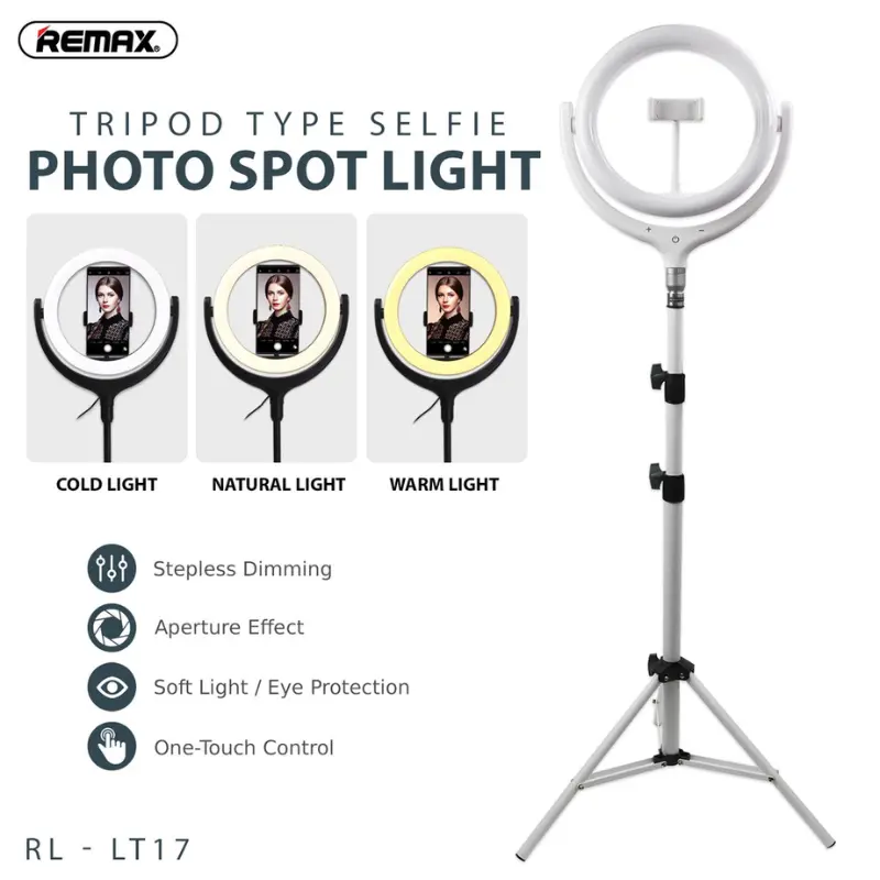 REMAX 26CM WITH STAND SELFIE SPOT LIGHT RL-LT17